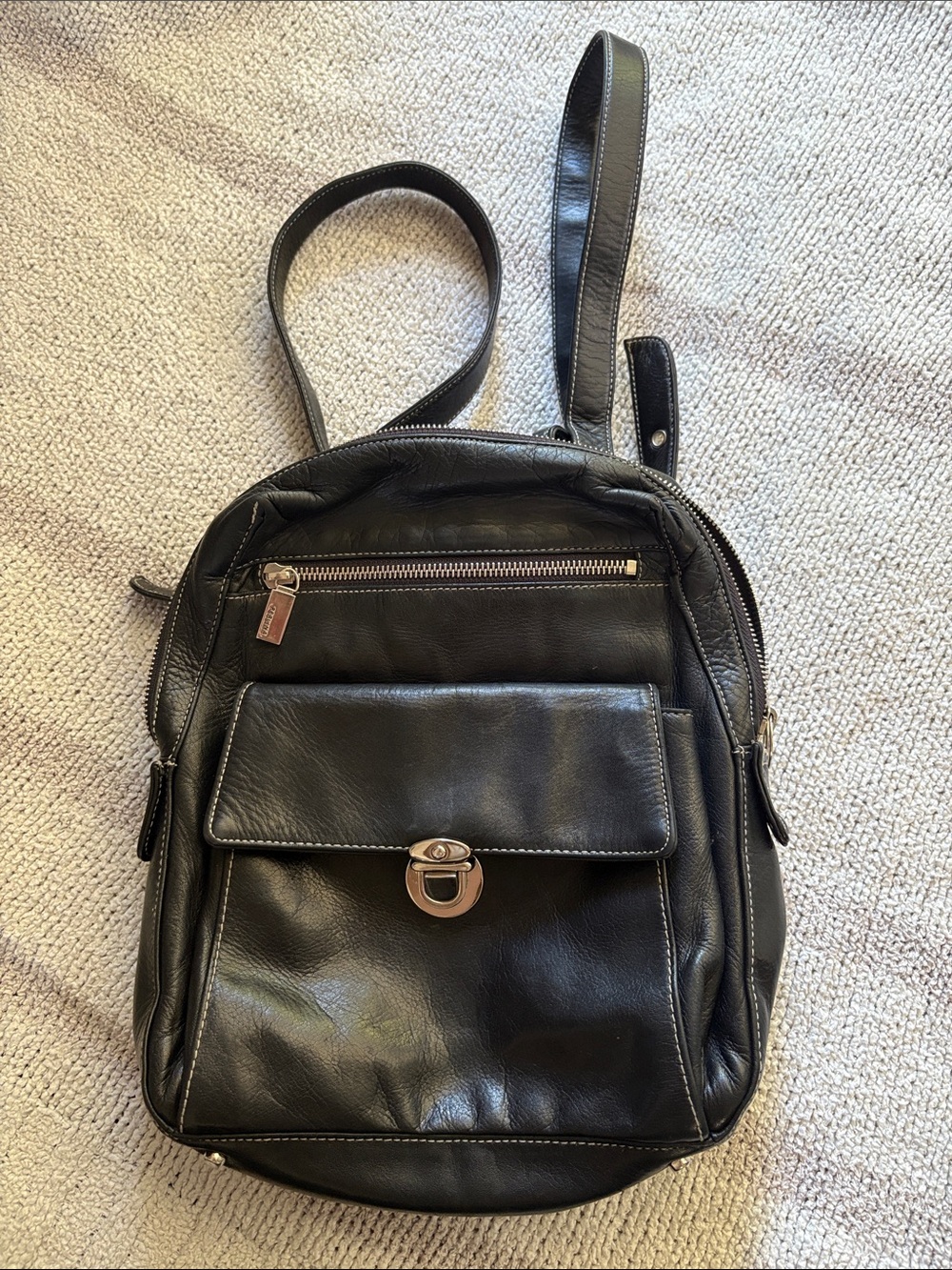 Perlina Leather Mini Backpack